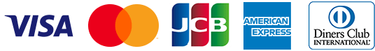 VISA Mastercard JCB アメリカン・エキスプレス ダイナースクラブ